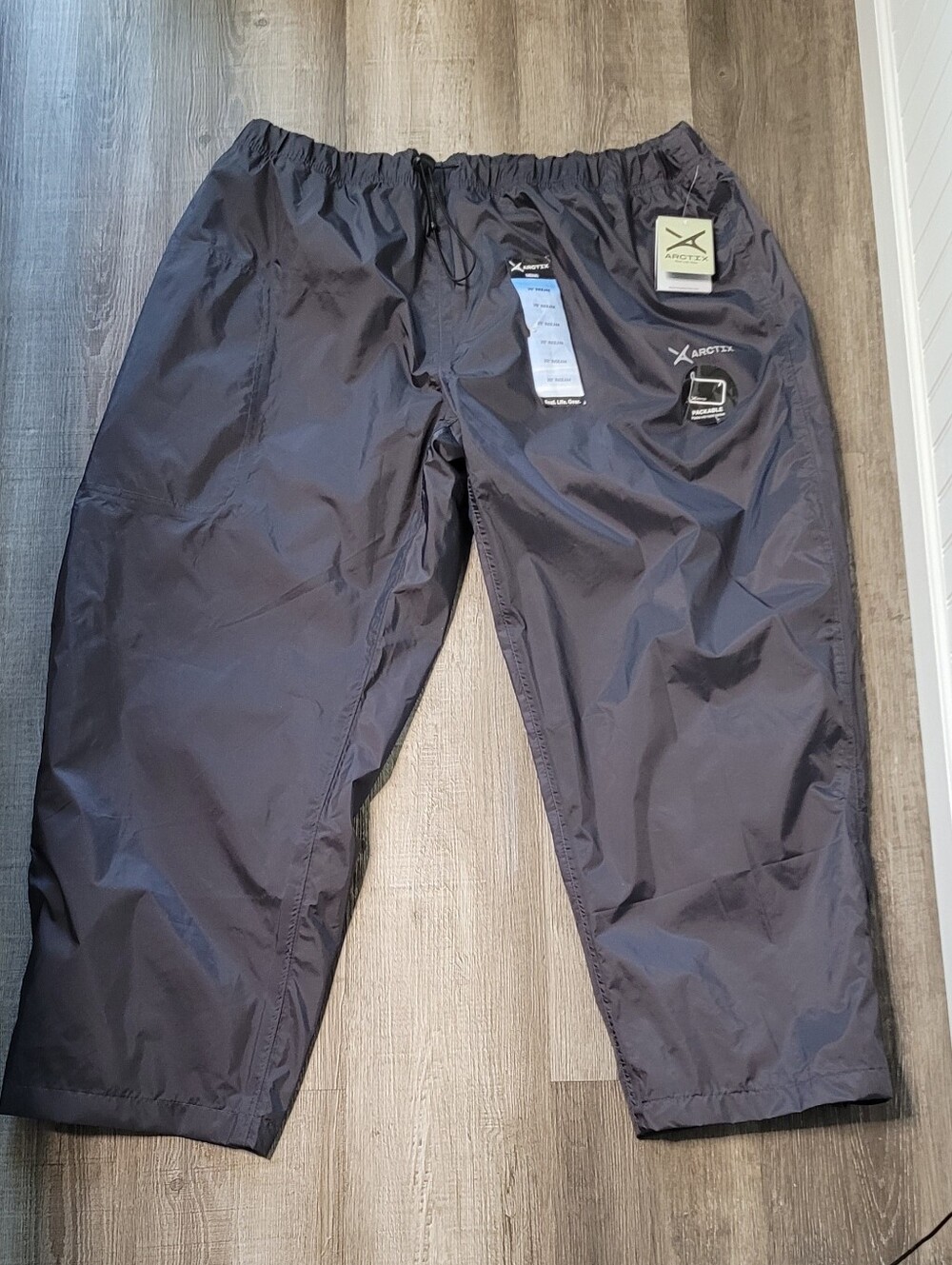 Arctix Mens Storm Rain Pants NWT Charcoal Gray 3XL Short 28" Inseam